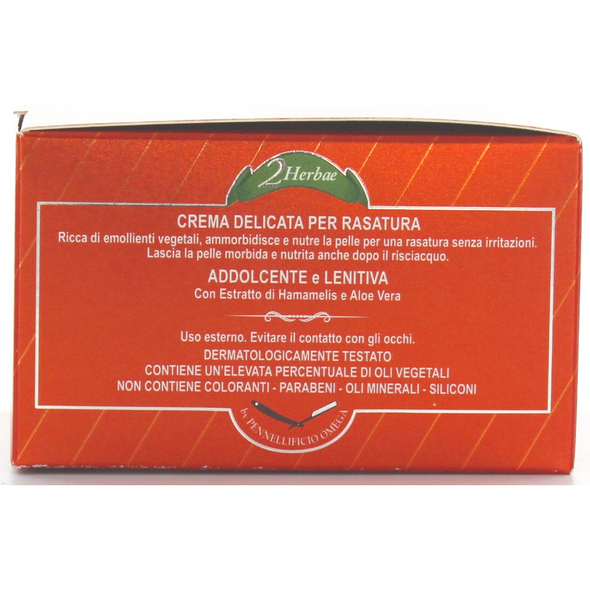 VIA BARBERIA 2 HERBAE SHAVING CREAM 125 grammi OMEGA