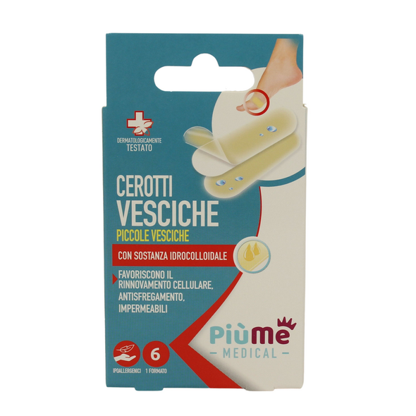 PIUME CEROTTI IDROCOLLOIDALI PICCOLI x VESCICHE 6 PEZZI