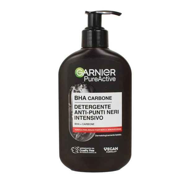 GARNIER PURE ACTIVE GEL DETERGENTE CARBONE ANTI PUNTI NERI 250 ML