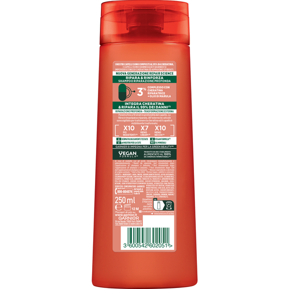 FRUCTIS SHAMPOO RIPARA & RINFORZA CAPELLI DANNEGGIATI 250 ML