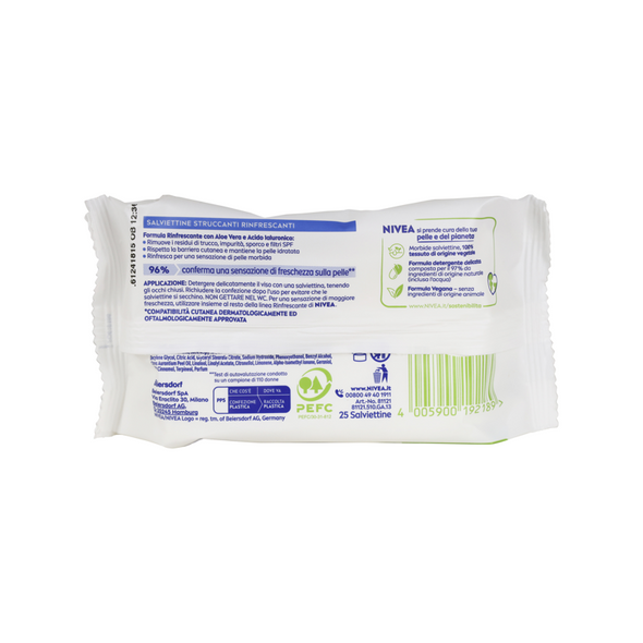 NIVEA VISO SALVIETTE STRUCCANTI RINFRESCANTI  25 PZ