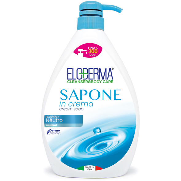 ELODERMA SAPONE MANI IN CREMA NEUTRO CON EROGATORE 1000 ML
