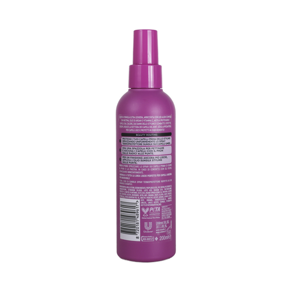 SUNSILK TERMOPROTETTORE SPRAY LISCIO PERFETTO CON OLIO DI ARGAN 200 ML 