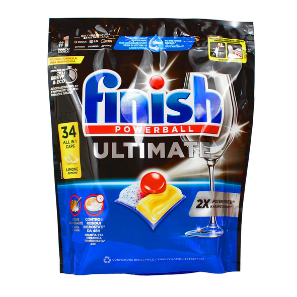 FINISH ULTIMATE PASTIGLIE LAVASTOVIGLIE ALLin1 34 CAPS LEMON
