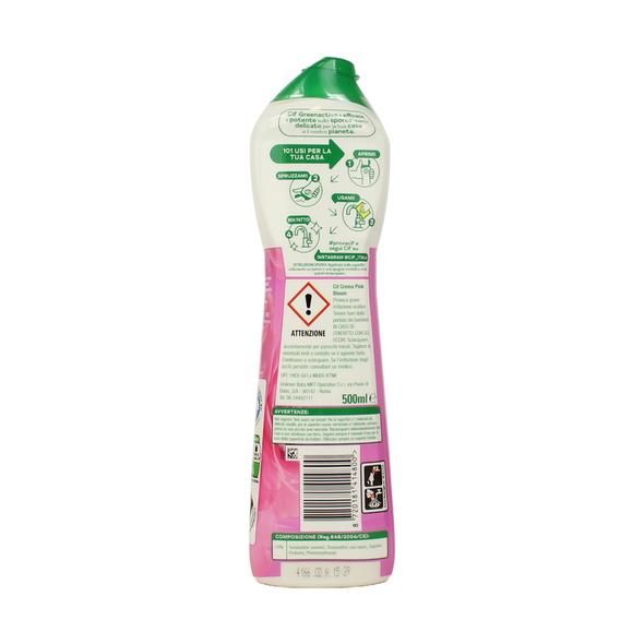 CIF GREEN ACTIVE CREMA PINK BLOOM 500 ML