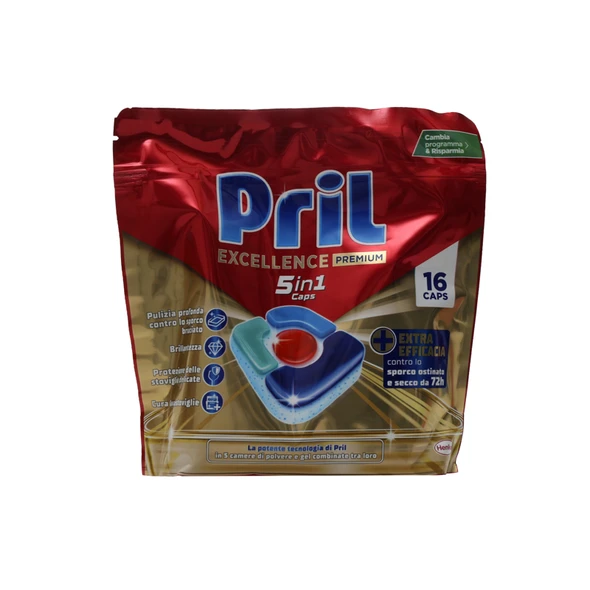 PRIL DETERSIVO LAVASTOVIGLIE EXCELLANCE PREMIUM 5in1 16 CAPS