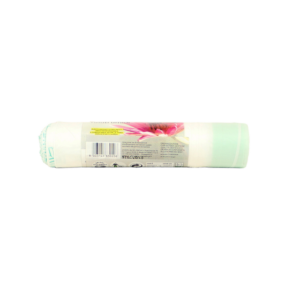 GEL SAC 10 SACCHI PATTUMIERA CON MANIGLIA 42x45 CM 16 LITRI BIODEGRADABILI E COMPOSTABILI ROTOLO