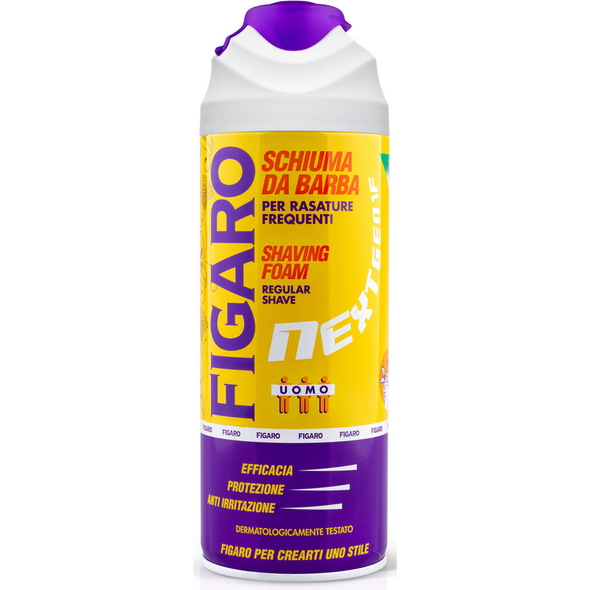 FIGARO SCHIUMA BARBA NEXT GEN 1F PER RASATURE FREQUENTI 400 ML