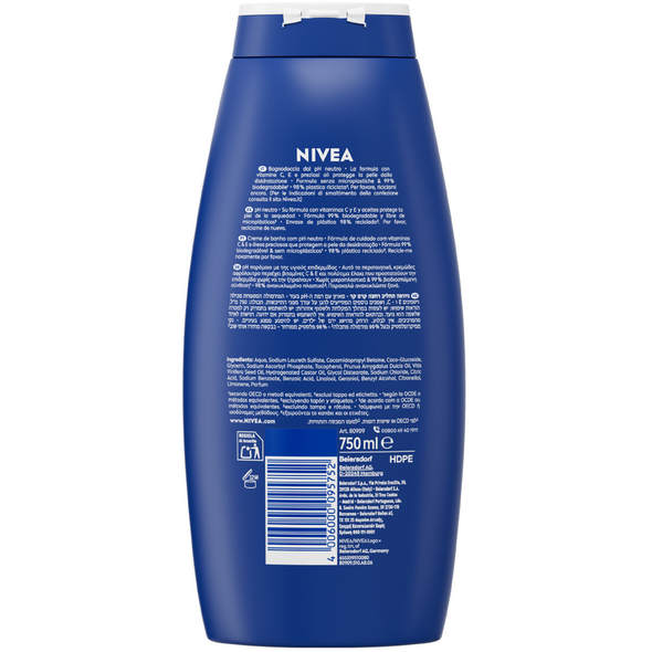 NIVEA BAGNO CREME CARE 750 ML