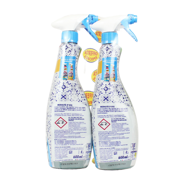 ACE SPRAY SGRASSATORE BAGNO CON ANTICALCARE ORCHIDEA e GELSOMINO 2 PEZZA DA 600 ML 