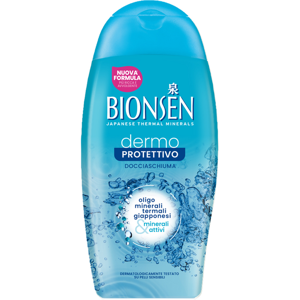 BIONSEN DOCCIASCHIUMA DERMO PROTETTIVO OLIGO MINERALI TERMALI GIAPPONESI & MINERALI ATTIVI 250 ML