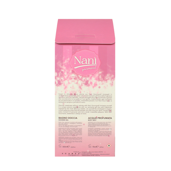 NANI' COLLEZIONE GOURMAND CONFEZIONE ACQUA PROFUMATA 75 ML + BAGNODOCCIA 300 ML VANILLA CUPCAKE