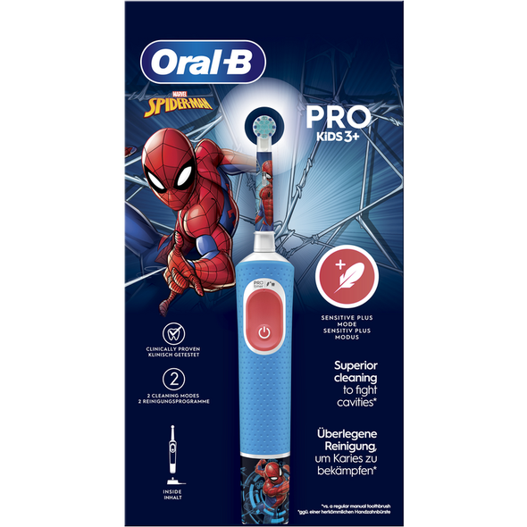 ORAL B SPAZZOLINO ELETTRICO PRO KIDS 3+ SPIDERMAN