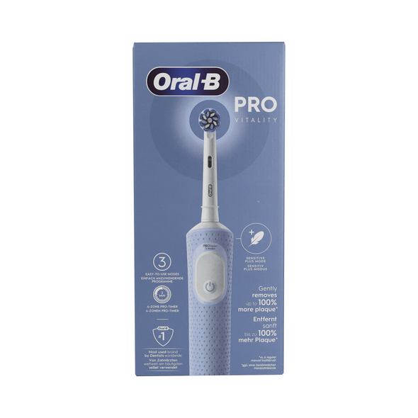 ORAL B SPAZZOLINO ELETTRICO VITALITY PRO BLUE SENSITIVE