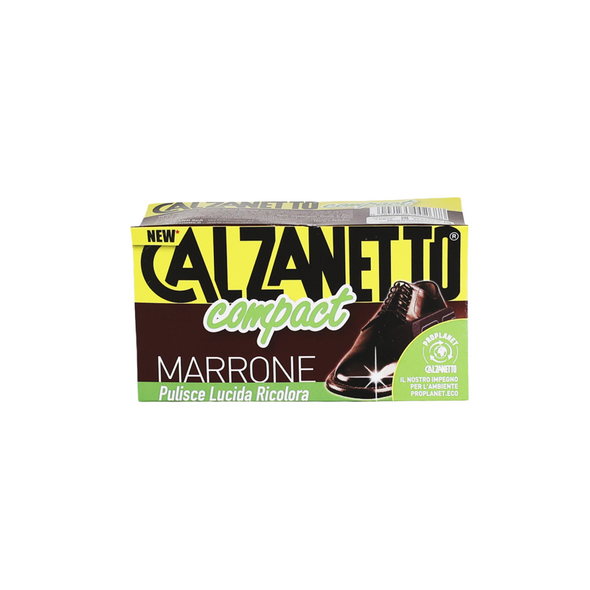 CALZANETTO COMPACT SPUGNA AUTOLUCIDANTE MARRONE 