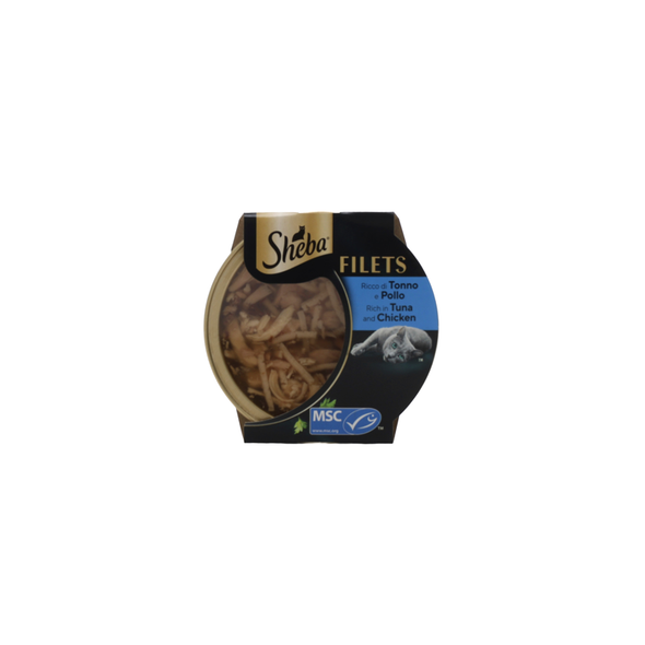 SHEBA FILETS POLLO CON TONNO LATTINA 60 grammi