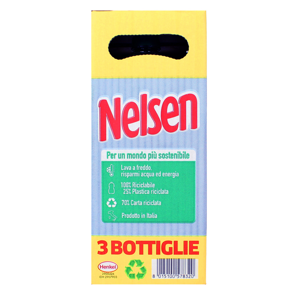 NELSEN DETERSIVO PIATTI AI CARBONI ATTIVI 3 PEZZI DA 850 ML           