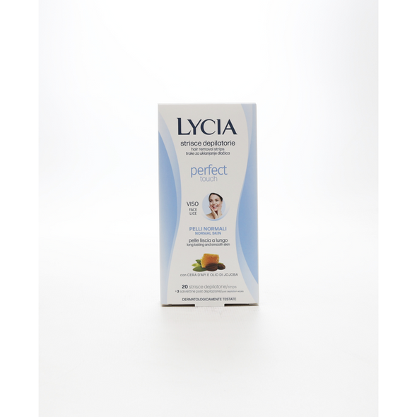 LYCIA DEPILAZIONE STRISCE VISO CON CERA D'API E OLIO JOJOBA 20 PZ