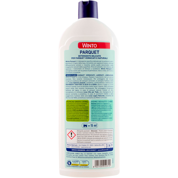 NUNCAS WINTO PARQUET DETERGENTE DELICATO 1 LT. 