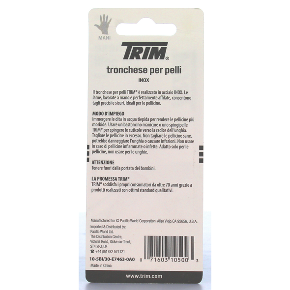TRIM TRONCHESE PELLI INOX CM.10 10-5 BI    