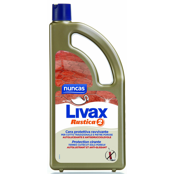 NUNCAS LIVAX CERA RUSTICA 2 PER COTTO E PIETRE POROSE AUTOLUCIDANTE 1 LT 