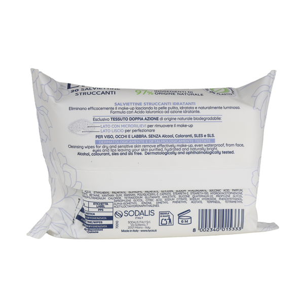 LYCIA SALVIETTE ECO TESSUTO STRUCCANTI PELLI NORMALI 20 PZ