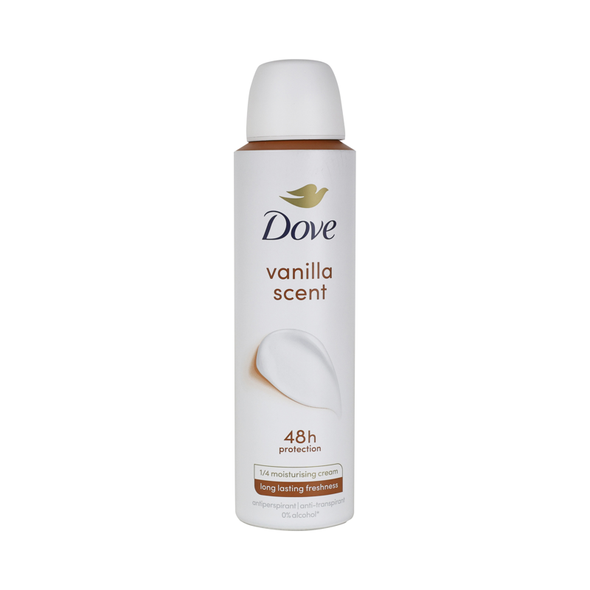 DOVE DEODORANTE VANILLA SCENT 48h SPRAY 150 ML