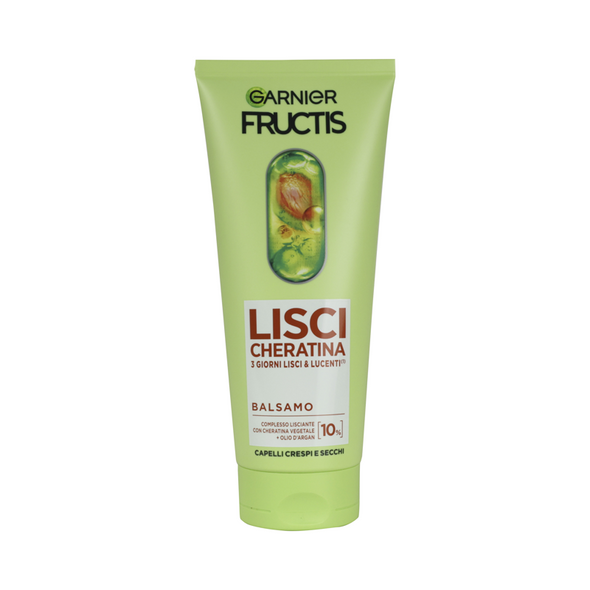 FRUCTIS BALSAMO LISCI CHERATINA CAPELLI CRESPI, SECCHI E SPENTI TUBO 200 ML
