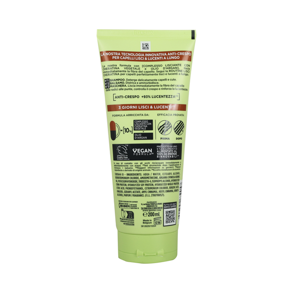 FRUCTIS BALSAMO LISCI CHERATINA CAPELLI CRESPI, SECCHI E SPENTI TUBO 200 ML