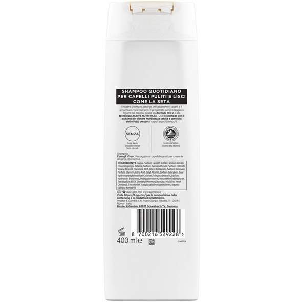 PANTENE SHAMPOO LISCI EFFETTO SETA CAPELLI OPACHI E CRESPI 400 ML