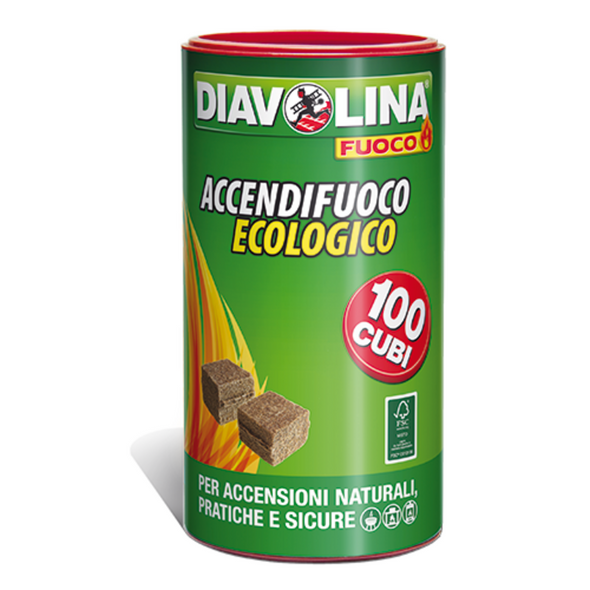 DIAVOLINA ACCENDIGRILL ECOLOGICA 100 CUBI