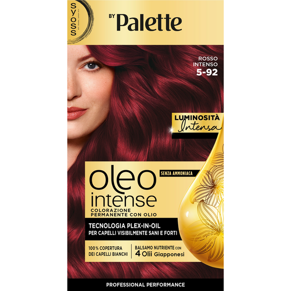 SYOSS by PALETTE OLEO INTENSE SENZA AMMONIACA COLORAZIONE PERMANENTE CON OLIO 5-92 ROSSO INTENSO