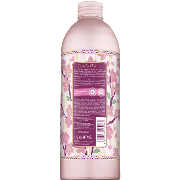 TESORI D'ORIENTE BAGNOCREMA AROMATICO IKIGAI FIORI DI CILIEGIO e ACQUA DI RISO 500 ML 