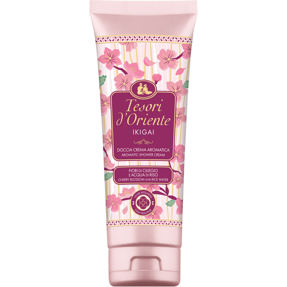 TESORI D'ORIENTE DOCCIACREMA AROMATICA IKIGAI FIORI DI CILIEGIO e ACQUA DI RISO 250 ML 