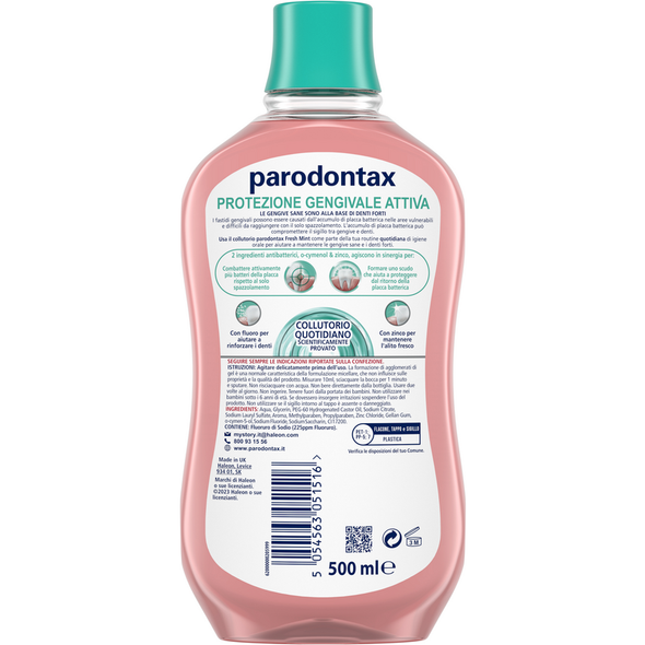 PARODONTAX COLLUTORIO PROTEZIONE GENGIVALE ATTIVA FRESH MINT 500 ML  
