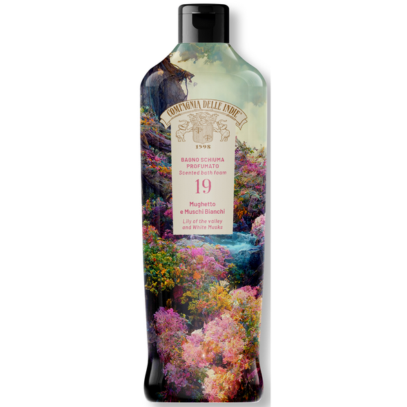 COMPAGNIA DELLE INDIE BAGNO SCHIUMA PROFUMATO 19 MUGHETTO E MUSCHI BIANCHI 500 ML