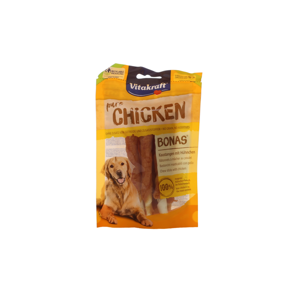 VITAKRAFT DOG CHICKEN BONAS BASTONCINI MASTICABILI CON POLLO 80 grammi