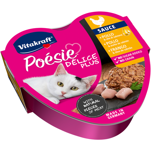 VITAKRAFT CAT POESIE DELICE PLUS POLLO VASCHETTA 85 grammi