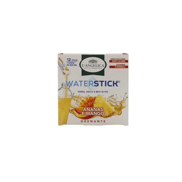 L'ANGELICA WATERSTICK DRENANTE ANANAS e MANGO CON VITAMINE e MINERALI 12 STICK