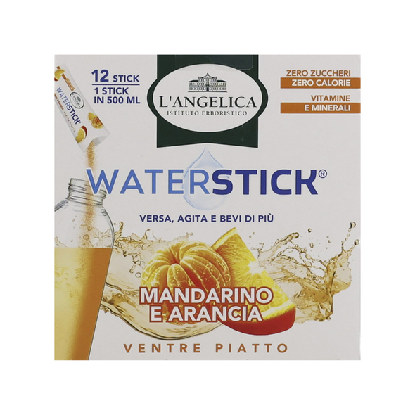 L'ANGELICA WATERSTICK VENTRE PIATTO MANDARINO e ARANCIA CON VITAMINE e MINERALI 12 STICK  