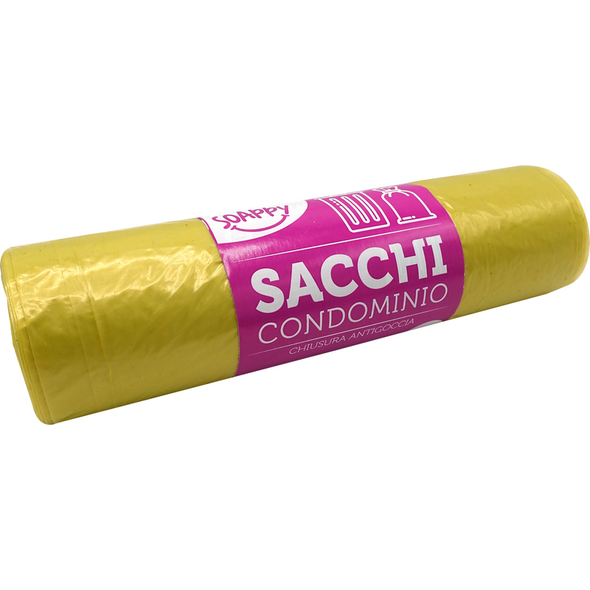 SOAPPY SACCHI CONDOMINIALI COLORE GIALLO 70x110 10 SACCHI