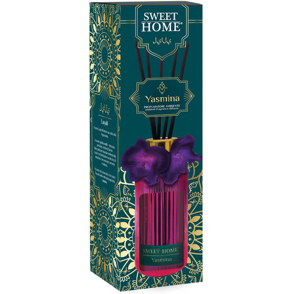 SWEET HOME LINEA ARABA CONFEZIONE PROFUMATORE AMBIENTE A BASTONCINI LAYALI YASMINA 200 ML