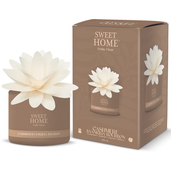 SWEET HOME COLLEZIONE PETITE FLEUR CONFEZIONE PROFUMATORE AMBIENTE CON FIORE CASHMERE E VANIGLIA BOURBON 200 ML