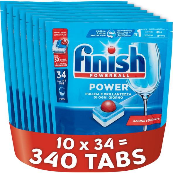 FINISH PASTIGLIE PER LAVASTOVIGLIE POWER ALLin1 MEGA PACK 340 TABS