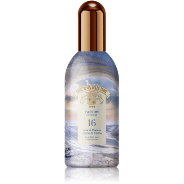 COMPAGNIA DELLE INDIE PARFUM DE VOYAGE 16 SALE DI MARE E LEGNO DI CEDRO 100 ML