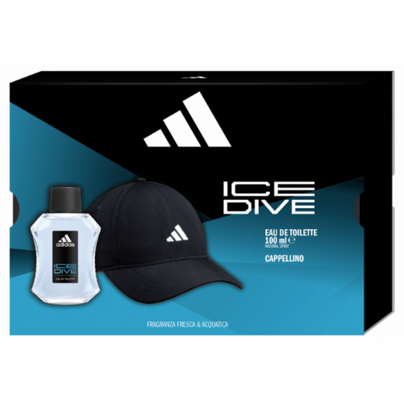 ADIDAS COFANETTO ICE DIVE EDT 100 ML + CAPPELLINO 
