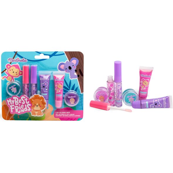 MARTINELIA MY BEST FRIENDS 6 LIP GLOSSES SET: 2 IN CREMA - 2 LIQUIDO - 2 IN TUBO