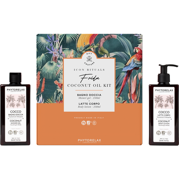 PHYTORELAX COFANETTO COCONUT OIL:  BAGNODOCCIA COCCO 250 ML + LATTE CORPO COCCO 250 ML