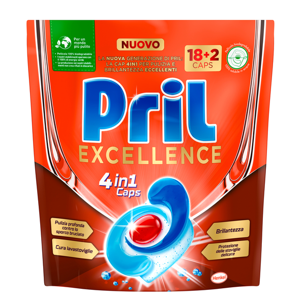 PRIL EXCELLENCE 4in1 18+2 CAPS LAVASTOVIGLIE 