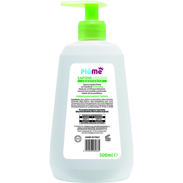 PIUME SAPONE LIQUIDO IDRATANTE CON ALOE VERA 500 ML